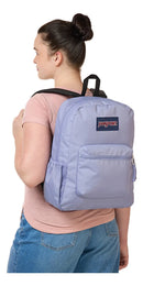 Mochila Jansport Cross Town Color Lavender Ash Diseño De La Tela Liso