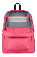Mochila Jansport Superbreak Plus 26l Porta Notebook Urbana Color Posh Pink Diseño De La Tela Liso
