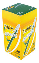 Lapicera Bic Opaco Boligrafo Birome X 50 Unidades Color de la tinta Verde