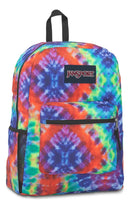 Mochila Urbana Jansport Cross Town Con Logo Estampado Unisex Color Red/multi Hippie Days Diseño De La Tela Rayado