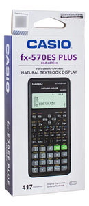Calculadora científica Casio fx-570LA o ES plus español color negro facultad universidad