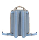 Mochila Bolso Himawari Urbana Legitima Color Celeste Y Gris