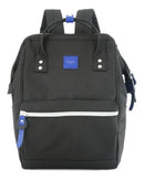 Mochila Himawari 1881 Usb Cordura Bolso Division Notebook. Color Negro/azul